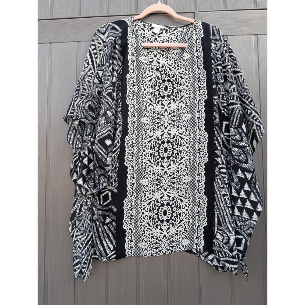 Chicos Tunic Handkerchief Top Oversized S/M
